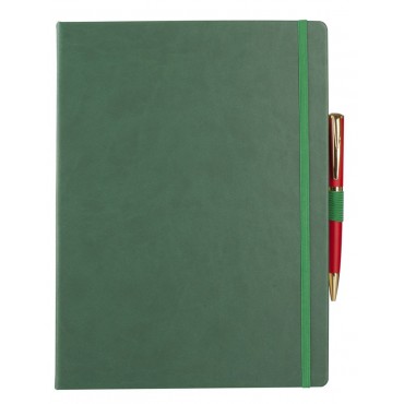 Записная книжка Freenote Big, в линейку, зеленая