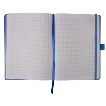 Записная книжка FreeColor, в клетку, голубая