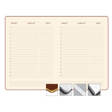 Ежедневник LUXE, недатированный, бордовый