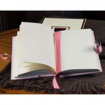 Записная книжка «Pink» с замочком, розовая