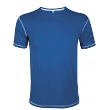 Футболка мужская с контрастной отделкой MUSTANG 150, ярко-синий/белый