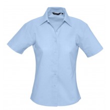Рубашка женская с коротким рукавом ELITE, голубая