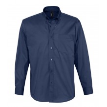 Рубашка мужская с длинным рукавом BEL AIR темно-синяя (кобальт)