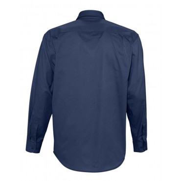 Рубашка мужская с длинным рукавом BEL AIR темно-синяя (кобальт)