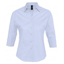 Рубашка женская с рукавом 3/4 EFFECT 140 голубая
