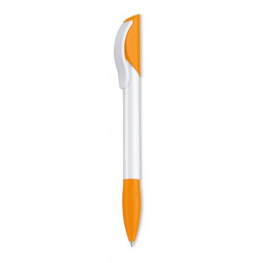 Ручка шариковая Hattrix Basic, белая с оранжевым