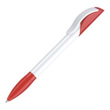 Ручка шариковая Hattrix Basic, белая с красным