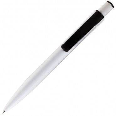 Ручка шариковая Castro, белая с черным