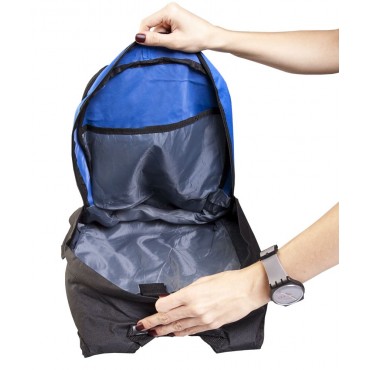 Рюкзак с отделением для ноутбука 17', синий с черным