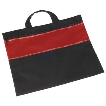 Конференц-сумка UNIT FOLDER, красная с черным