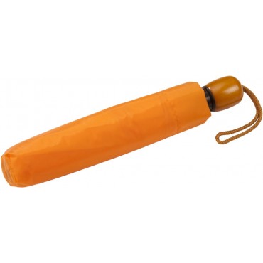 Зонт складной Wood, оранжевый